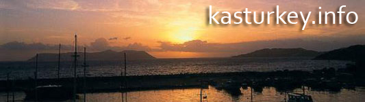 sunset over kas peninsular